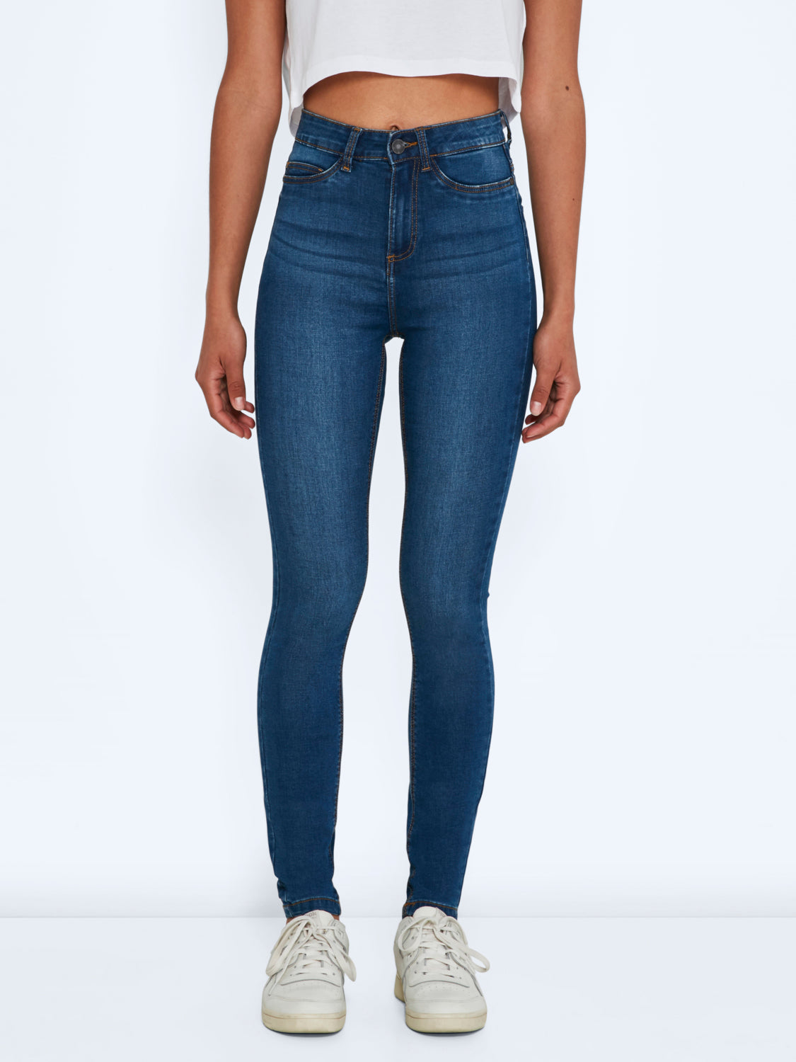 JEAN SKINNY TIRO ALTO CALLIE - Medium Blue Denim