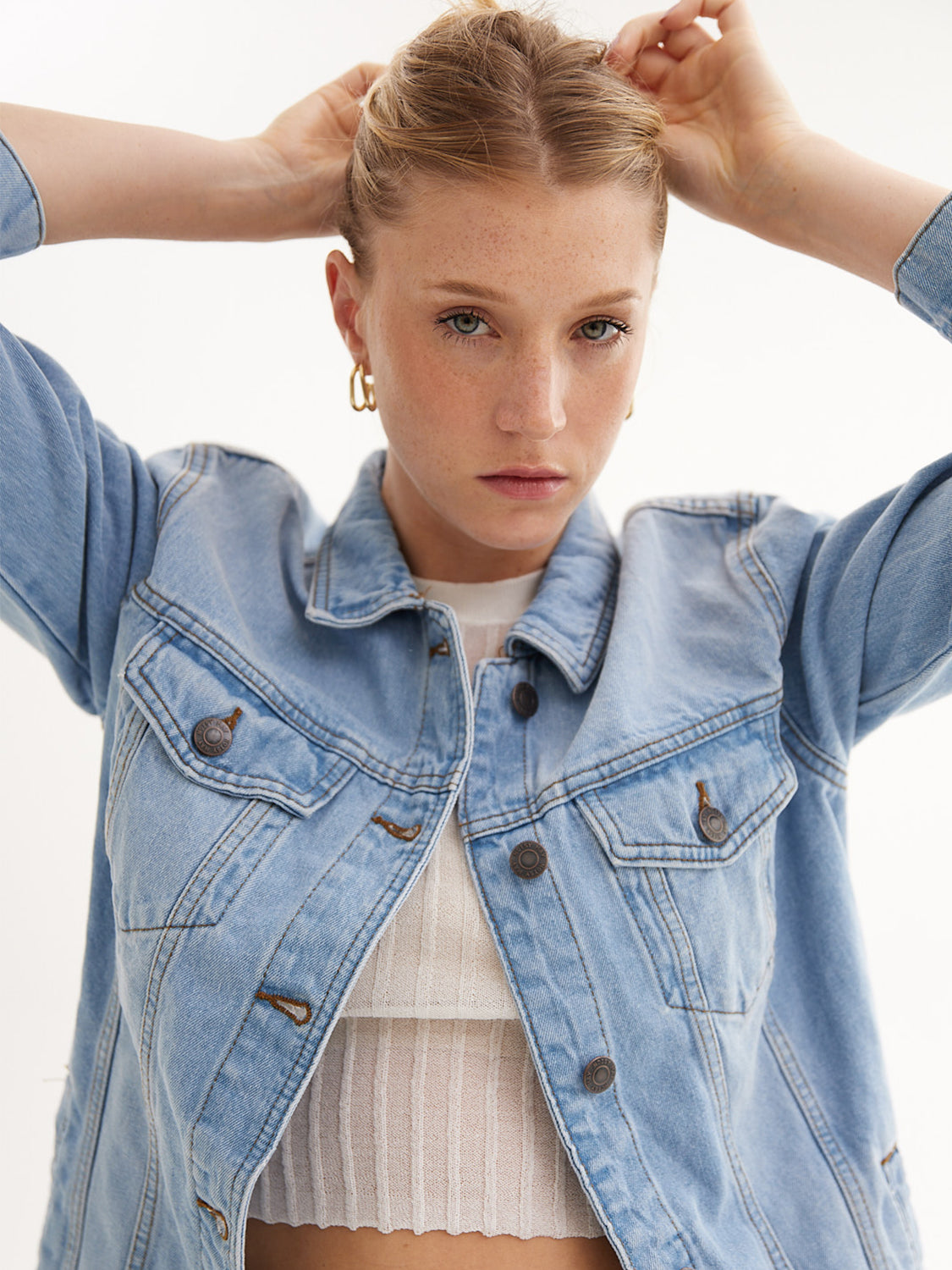 CHAQUETA OLE DENIM - Light Blue Denim