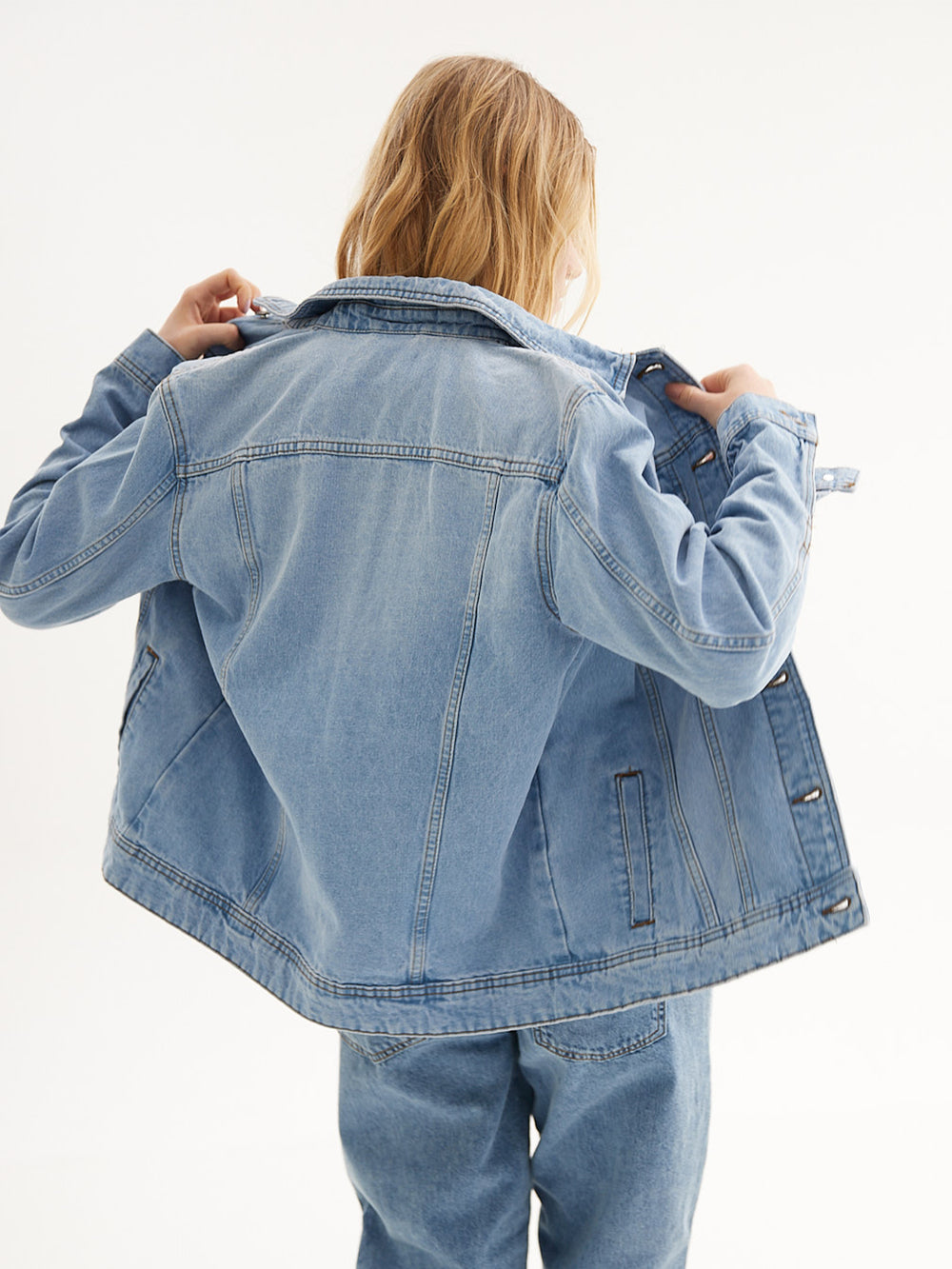 CHAQUETA OLE DENIM - Light Blue Denim