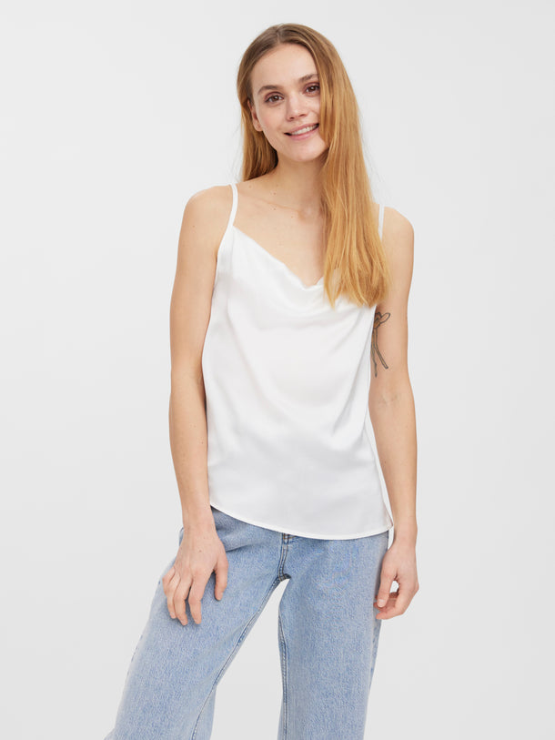 Product TOP RIE EFECTO SATINADA - Snow White - Image 1