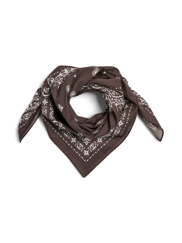 Product PAÑUELO CUADRADO ANNA-Hot Fudge Print:PAISLEY - Image 1