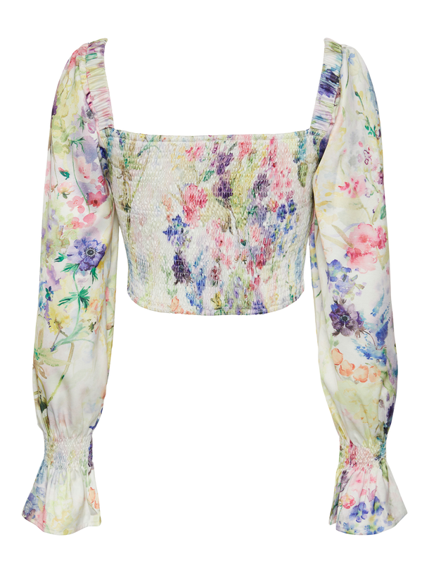 Product TOP MARI - Cloud Dancer AOP:FLOWERS - Image 5