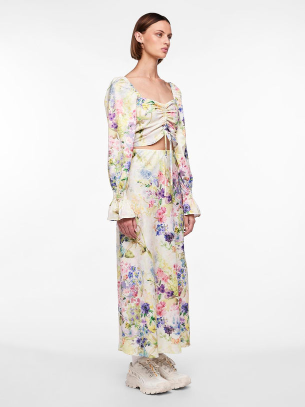 Product TOP MARI - Cloud Dancer AOP:FLOWERS - Image 2
