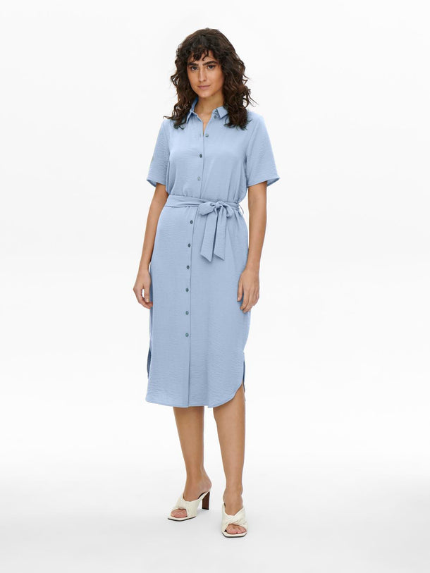 Product VESTIDO YRACHEL CAMISERO - Cashmere Blue - Image 1