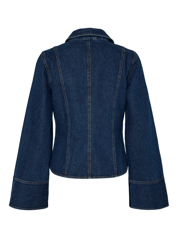 Product TOP FLORAL - Medium Blue Denim - Image 5