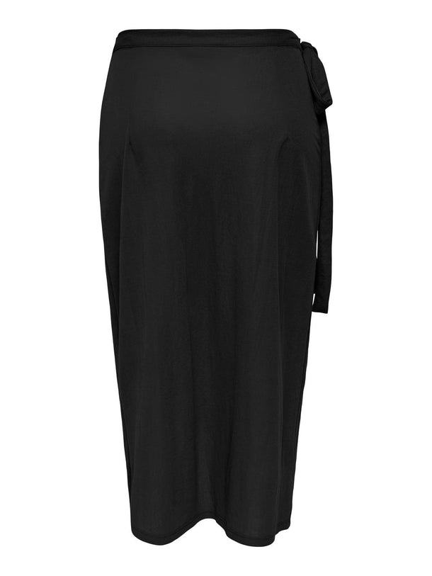 Product FALDA MIDI TEJIDA CON LAZO EDITH-Black - Image 2