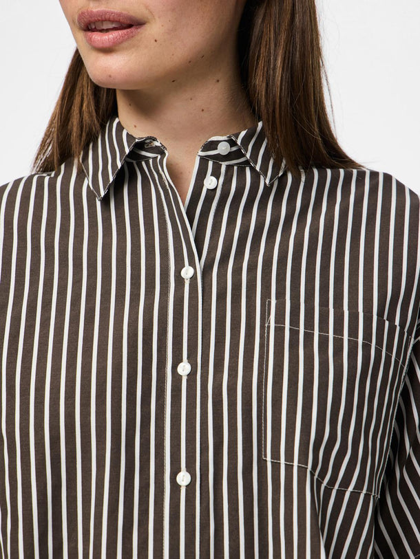 Product CAMISA RAYAS AIDA-Delicioso Stripes:COCONUT MILK - Image 3