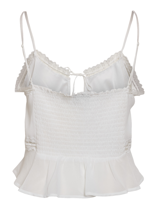 Product BLUSA SIN MANGAS CON VOLADOS FAIRY-Bright White - Image 2