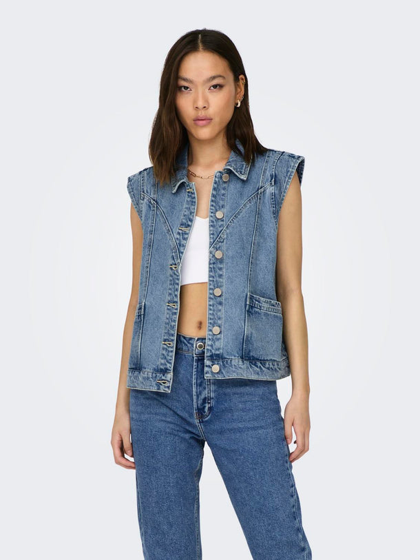 Product CHALECO KENNEDY - Medium Blue Denim - Image 1