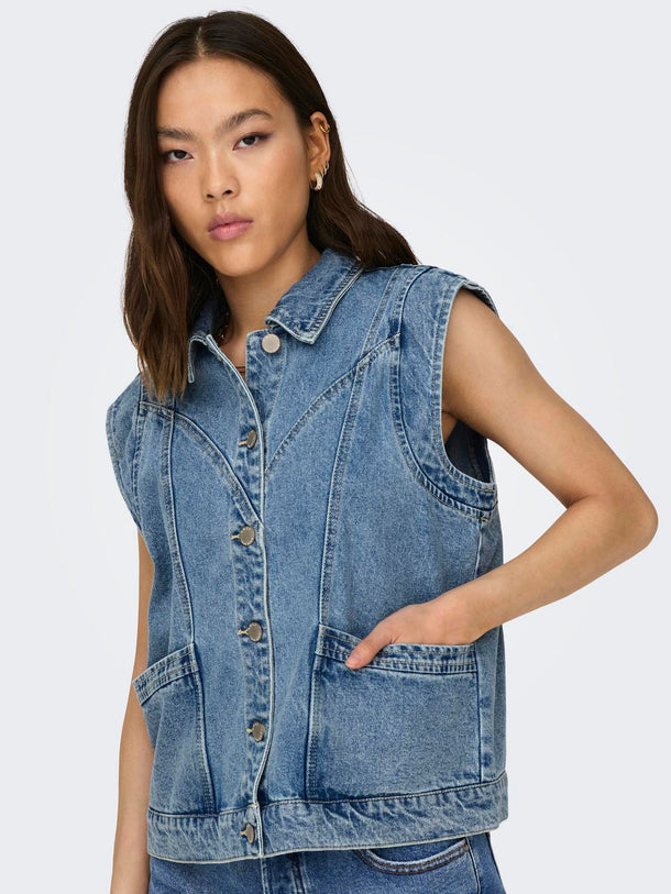 Product CHALECO KENNEDY - Medium Blue Denim - Image 6