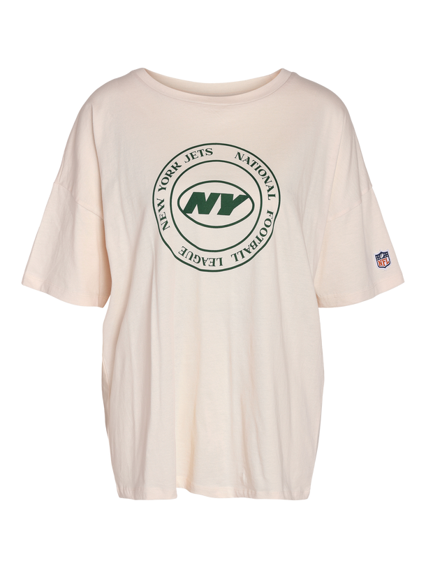 Product POLERA MIDA NEW-YORK - Pearled Ivory  Print:NY CIRCLE - Image 1