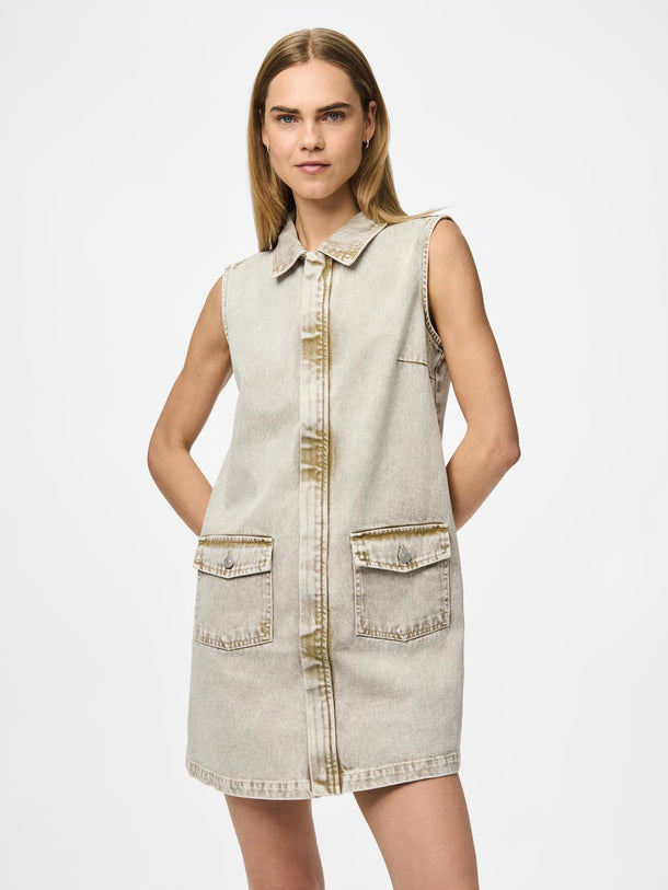 Product VESTIDO DENIM FAY-Sandshell - Image 1