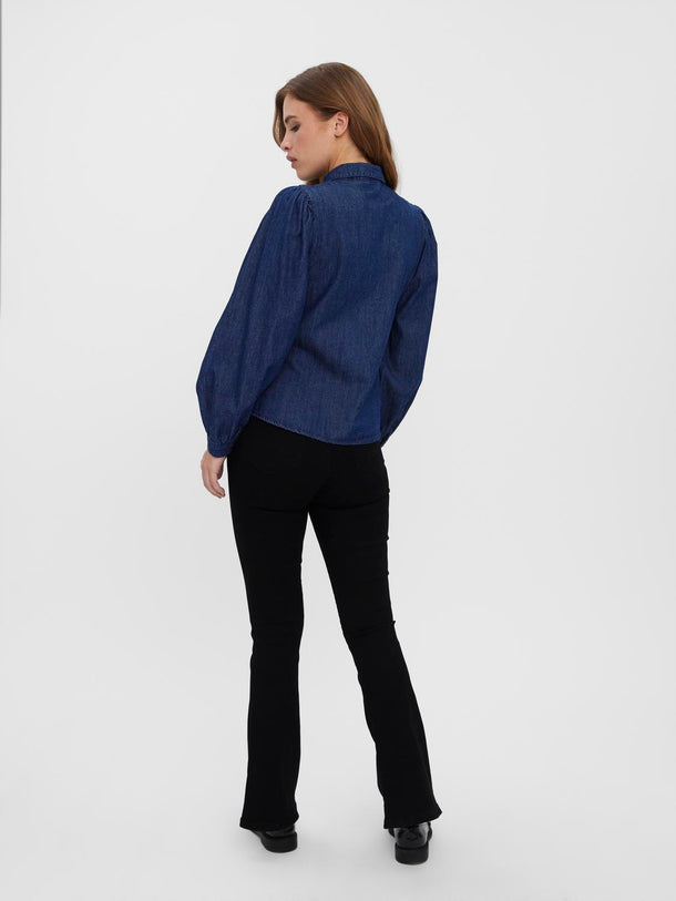 Product CAMISA DENIM NILY-Dark Blue Denim - Image 3