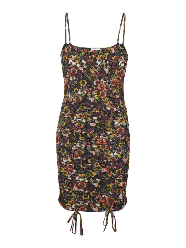 Product VESTIDO JUDITH ESTAMPADO - Black AOP:SUNFLOWER - Image 1