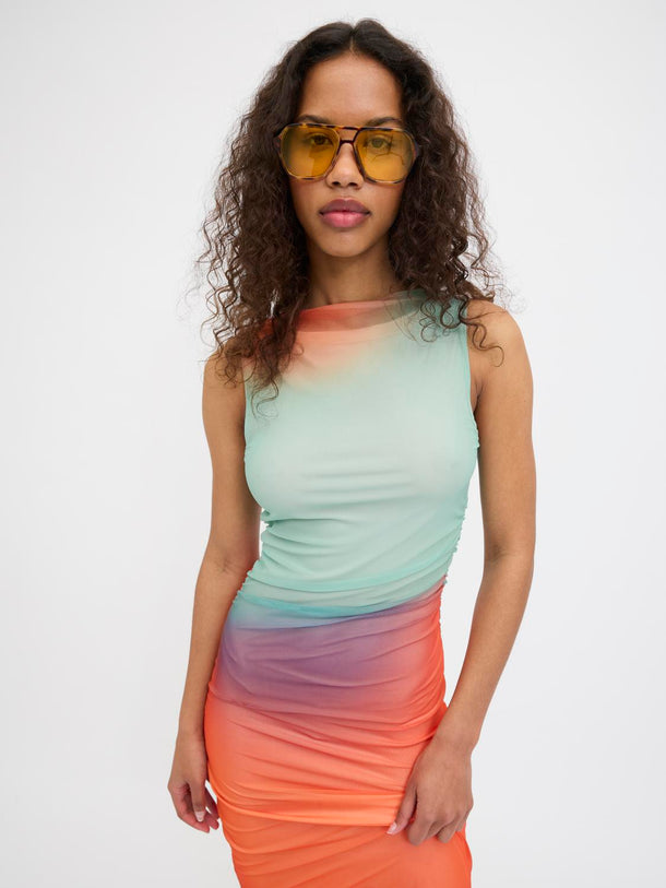 Product VESTIDO MESH STELLA-Morning Glory AOP:COLORFUL BLUR - Image 4