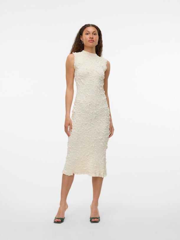 Product VESTIDO MIDI TEJIDO STORMI-Birch - Image 1