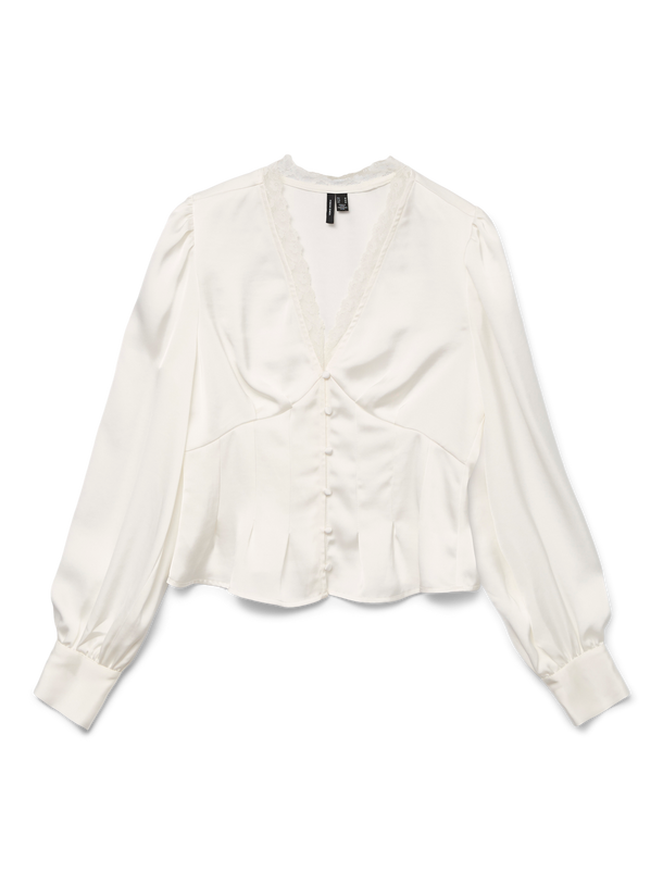 Product TOP CON MANGAS ABULLONADAS RITA-Cloud Dancer - Image 4