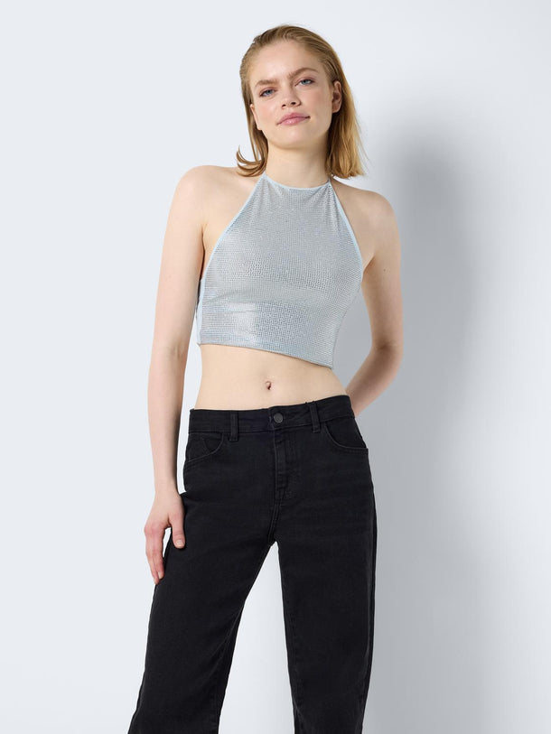 Product TOP NICOLA - Silver Detail:SEQUINS - Image 1