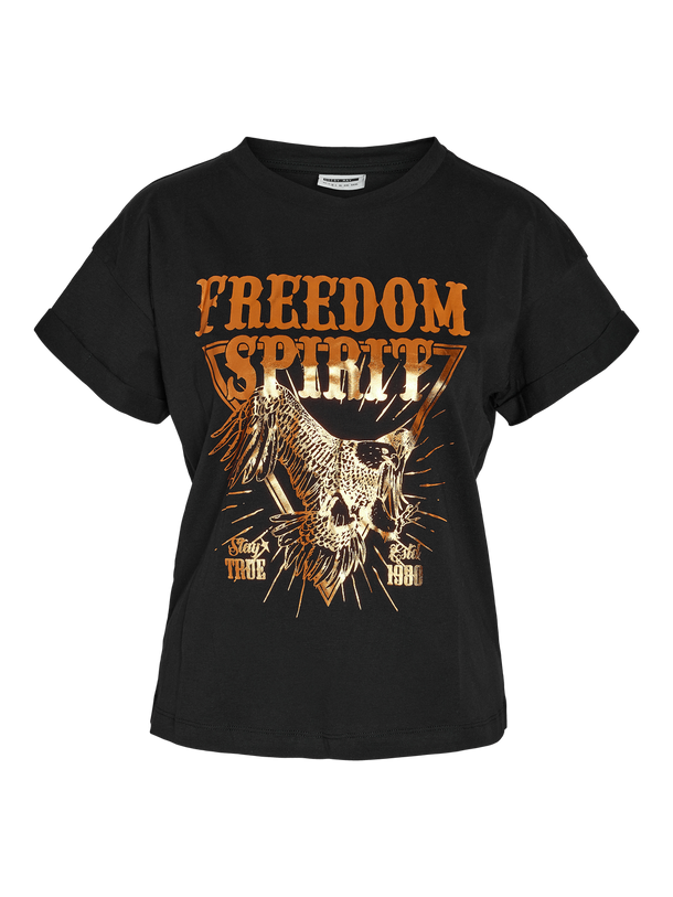 Product POLERA GABY - Black Print:FREEDOM SPIRIT - Image 1