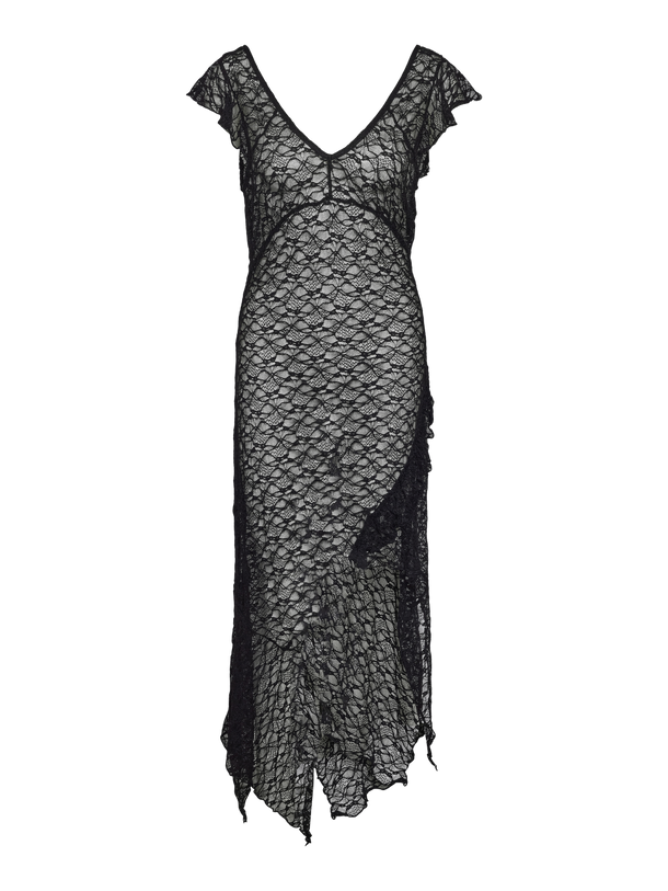 Product VESTIDO MAXI ENCAJE LACEY-Black - Image 4