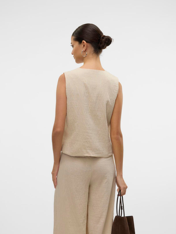 Product CHALECO SASTRERO LINO FEA-Oatmeal Detail:AS OFFER SAMPLE - Image 3