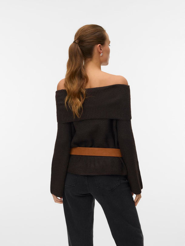 Product SWEATER OFF SHOULDER ARIES-Chocolate Torte - Image 2