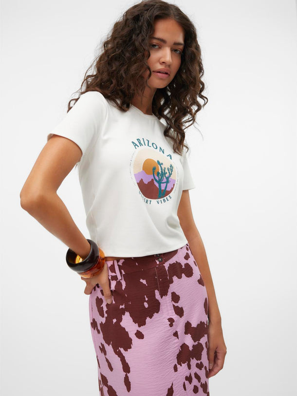 Product TOP ARIZON CROPPED - Snow White Print:ARIZONA PRINT - Image 2