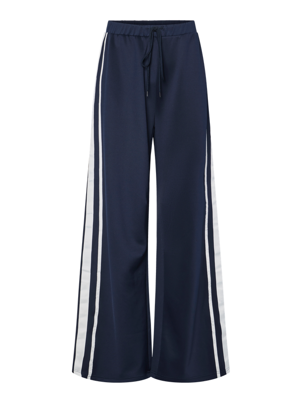 Product PANTALÓN DE TIRO MEDIO CON CINTURA ELÁSTICA TRACK - Maritime Blue - Image 1