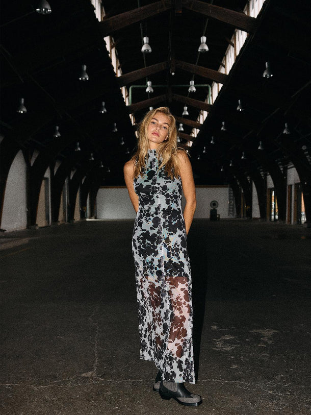 Product VESTIDO MARIKA - Black AOP:COW - Image 3