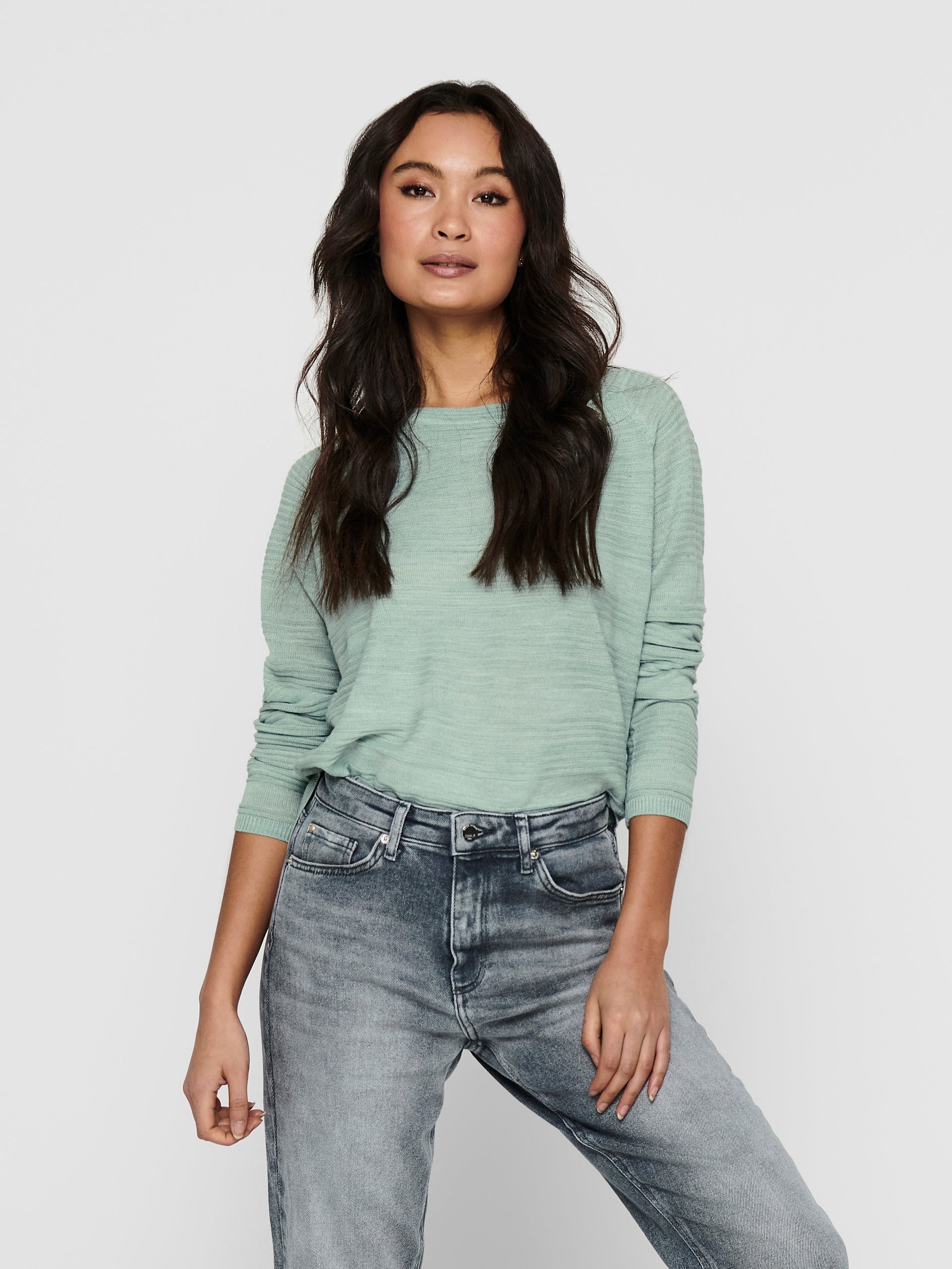 SWEATER TEJIDO ACANALADO CAVIAR-Ether