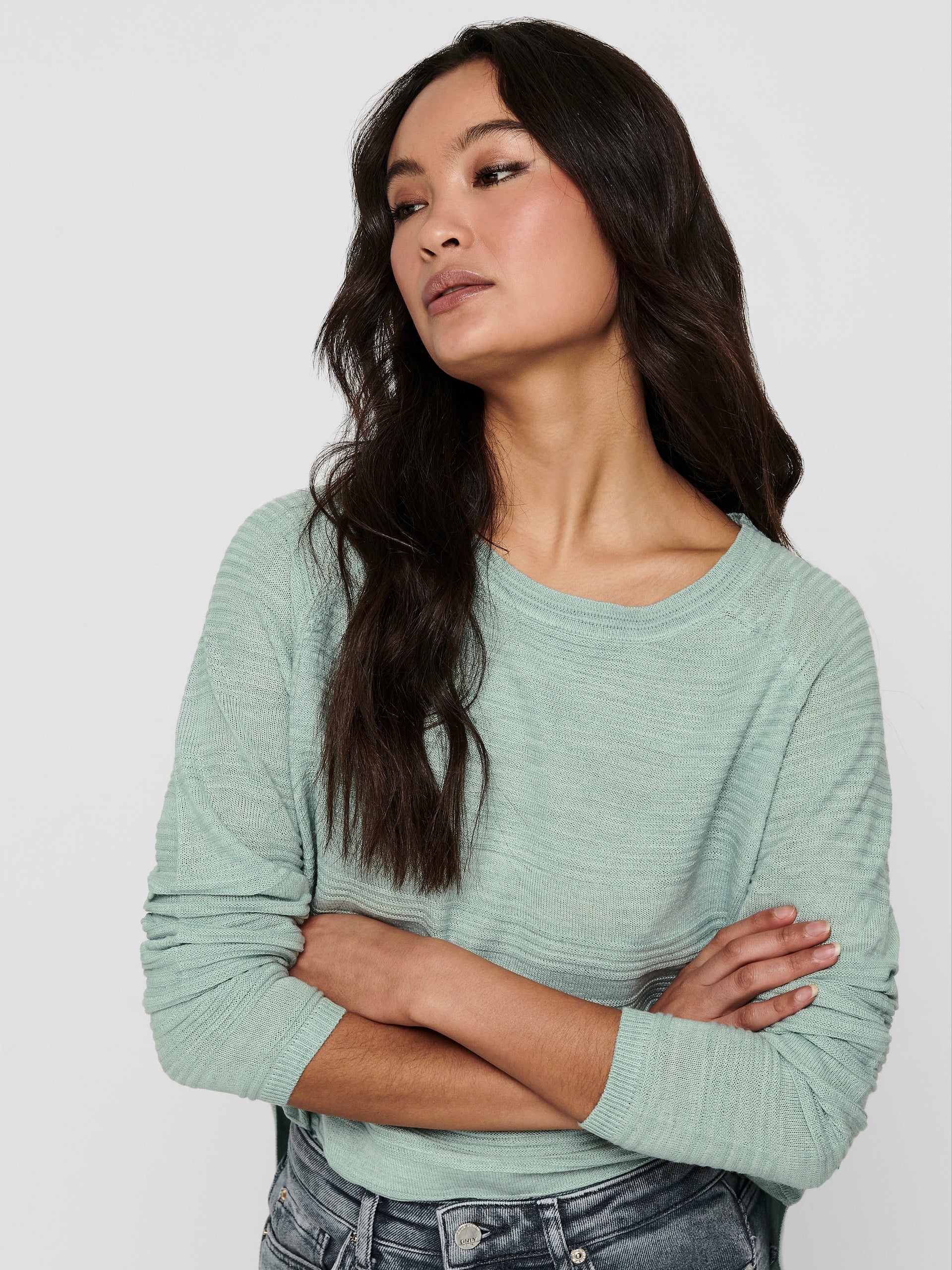 SWEATER TEJIDO ACANALADO CAVIAR-Ether