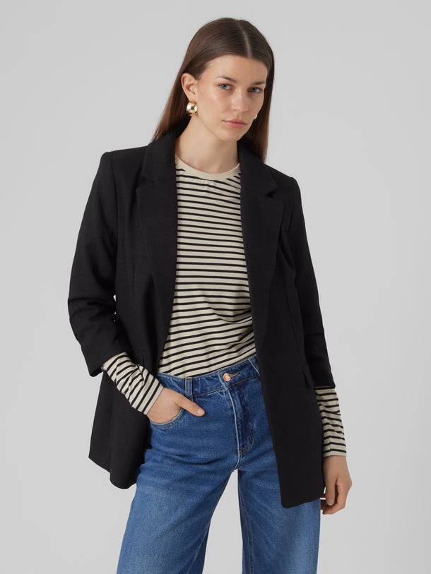 Product BLAZER FRIDA - Black Detail:SALT AND PEPPER - Image 1