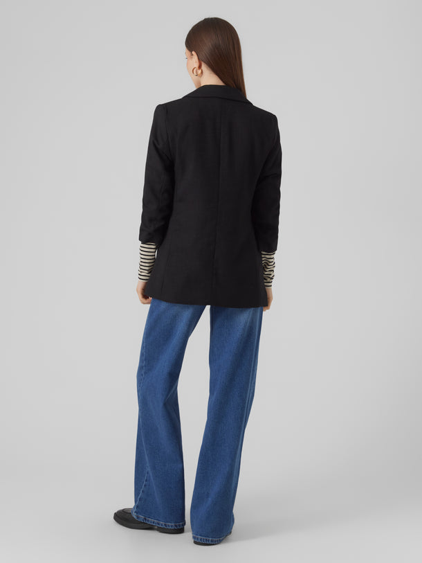Product BLAZER FRIDA - Black Detail:SALT AND PEPPER - Image 2