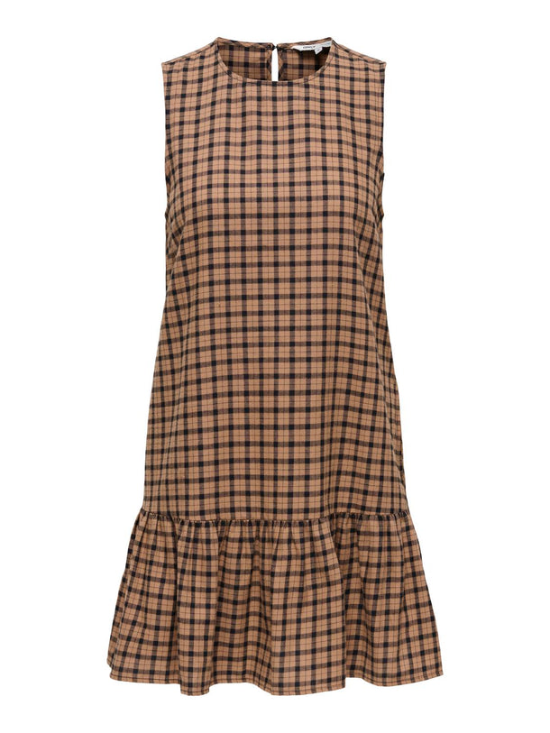 Product VESTIDO MINI CUADROS FELICITY-Rawhide Checks:BLACK - Image 1