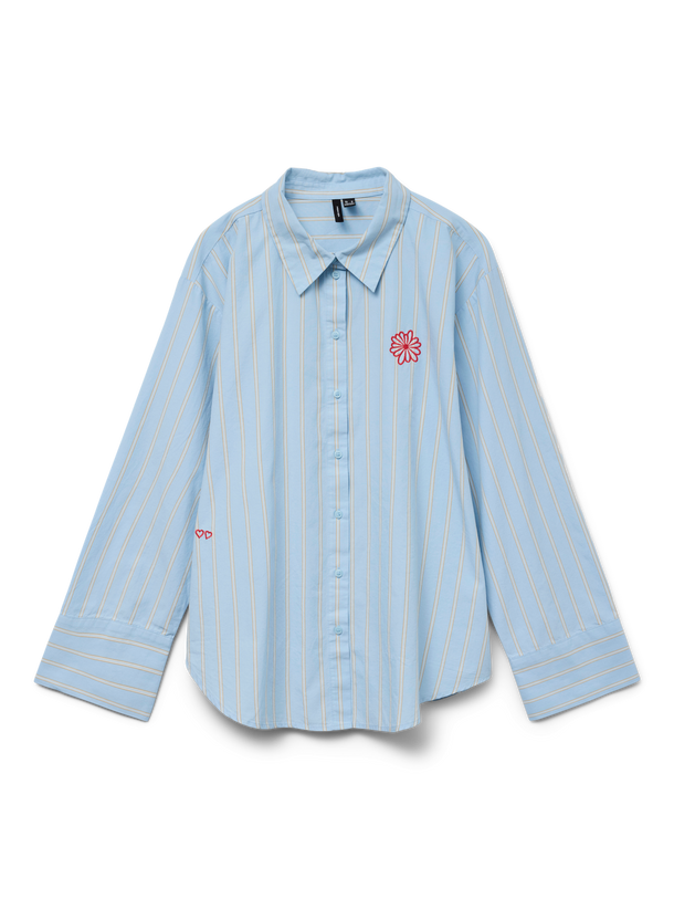 Product CAMISA RAYAS ARLO-Airy Blue Stripes:Cloud dancer/twill - Image 4