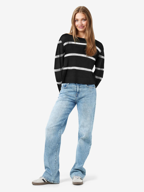 Product SWEATER MAYSA - Black Stripes:EGGNOG - Image 3