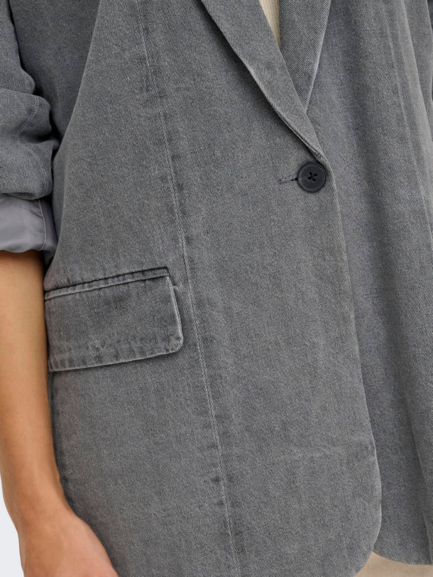 Product BLAZER DENIM CON BOTONES CORY-Medium Grey Denim - Image 6