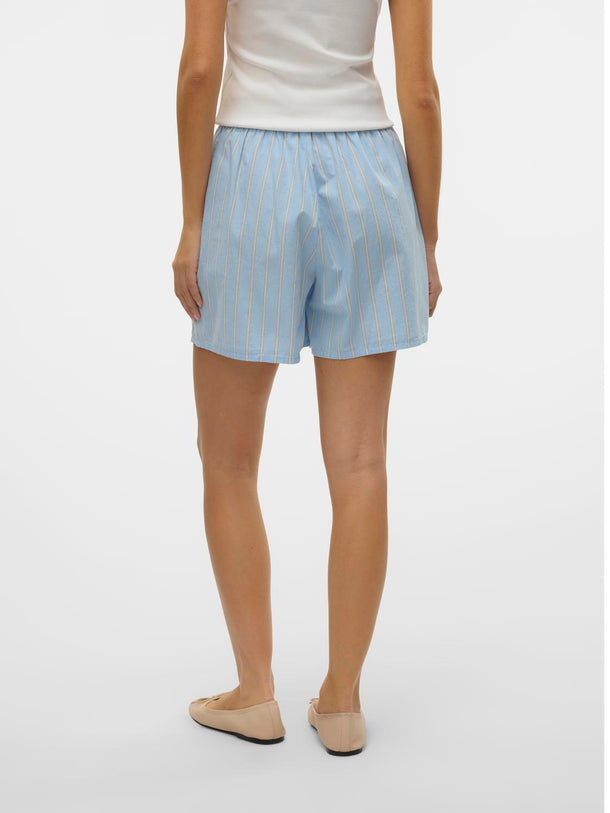 Product SHORT RAYAS ARLO-Airy Blue Stripes:Cloud dancer/twill - Image 3