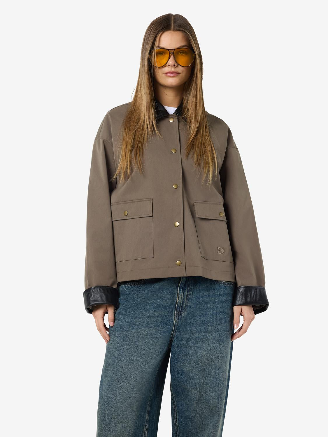CHAQUETA WORKER NORA-Morel Detail:BLACK – ONLY CHILE