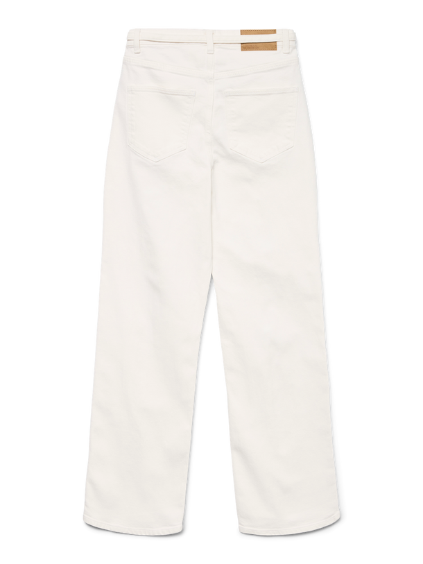 Product JEAN WIDE TIRO ALTO TESSA - Bright White Detail:EMBROIDERY - Image 2