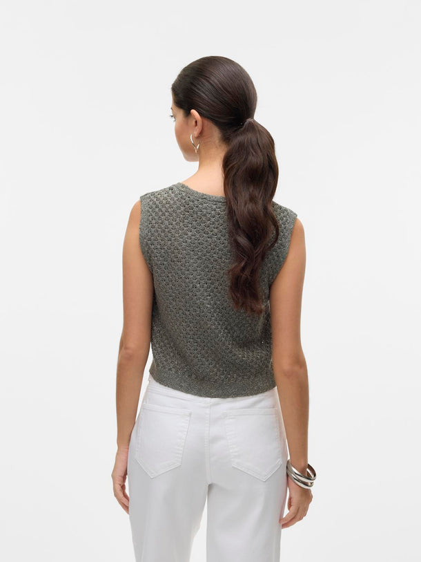 Product CHALECO TEJIDO AMALFI-Kalamata Detail:W. SILVER LUREX - Image 4