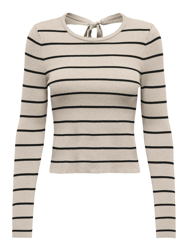 Product TOP LELLA - Birch Stripes:BLACK - Image 1