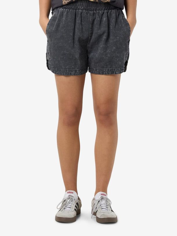 Product SHORT DENIM ACID WASH OREGON-Black Detail:WASHED - Image 1