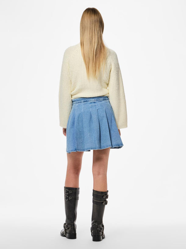 Product FALDA DENIM TIRO ALTO ILJE-Light Blue Denim - Image 5