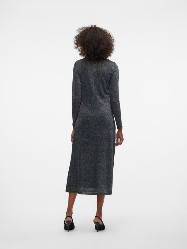 Product VESTIDO CASS - Black Detail:W. SILVER - Image 3