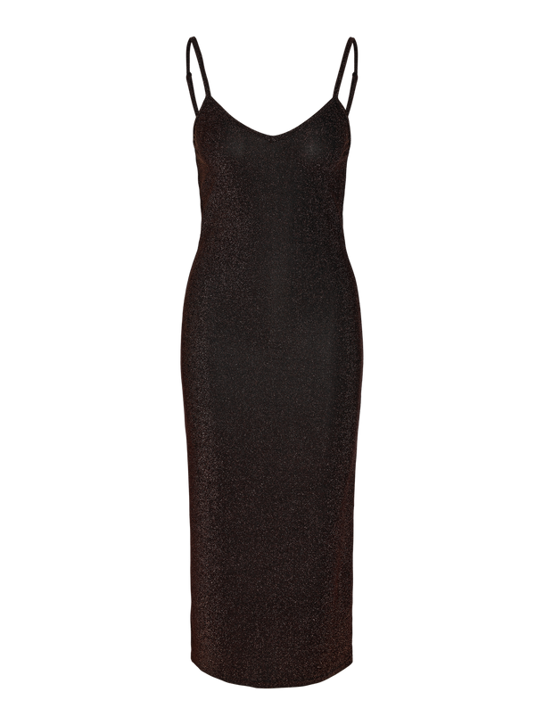 Product VESTIDO ANABELLE - Black AOP:COBBER LUREX - Image 2