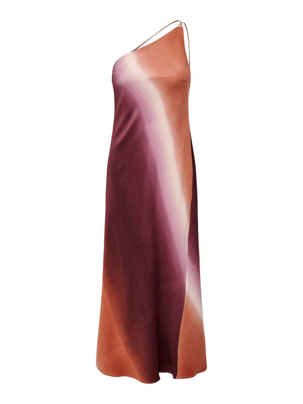 Product VESTIDO JANET ONESHOULDER - Autumn Glaze AOP:Faded tie dye - Image 4