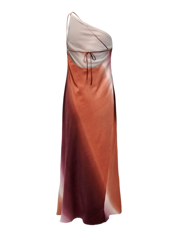 Product VESTIDO JANET ONESHOULDER - Autumn Glaze AOP:Faded tie dye - Image 5