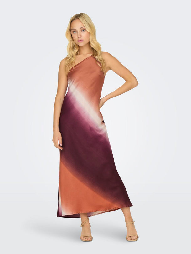 Product VESTIDO JANET ONESHOULDER - Autumn Glaze AOP:Faded tie dye - Image 1