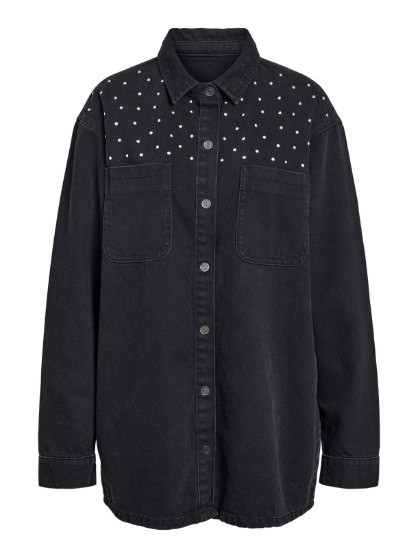 Product CAMISA ALVA - Black Denim - Image 1
